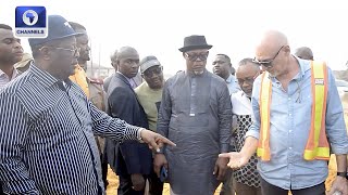 Umahi Inspects East-West Road Project, Suspends Federal Controller Of Works