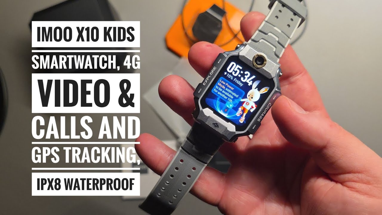 imoo X10 Kids Smartwatch, 4G Video & Calls and GPS Tracking, IPX8 ...