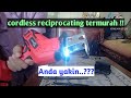 Unboxing dan test reciprocating saw merk coofari baterai 21 volt reciprocatingsaw gergajikayu