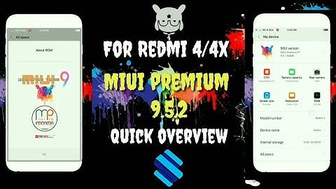 Miui 9 | MiUi Premium 9.5.2 Stable For Redmi 4/4x (santoni ) long battery