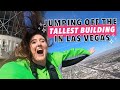 Skyjump las vegas  jumping off the tallest hotel in vegas