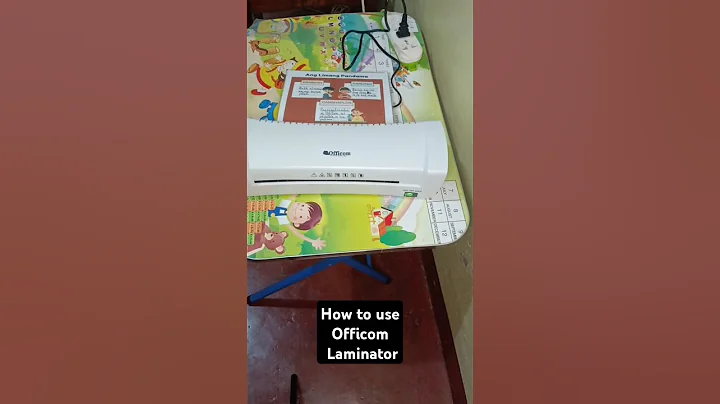 How to use Officom Laminator...