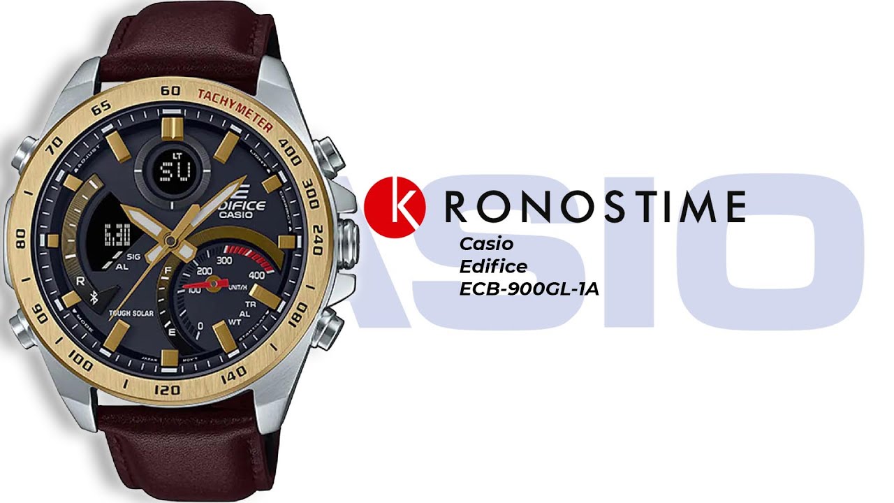 Casio Edifice ECB-900GL-1A - KronosTime.RU обзор часов - YouTube