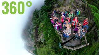 Top of Huangshan Mountain China 黄山 UNESCO World Heritage [Best 360 VR videos]