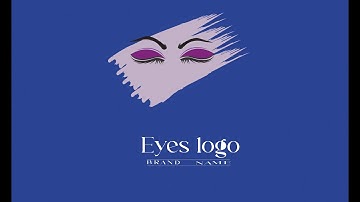 Eyelashes logo design process in adobe illustrator cc|how to design salon logo