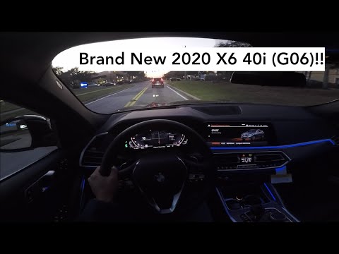 2020 BMW X6 40i POV Night Drive