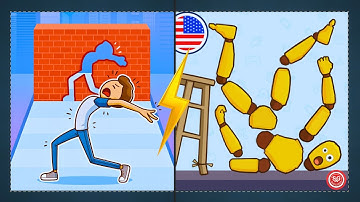 Kick & Break The Ragdoll Games vs Through The Wall – Satisfying VS Gameplay | Shahin Gaming