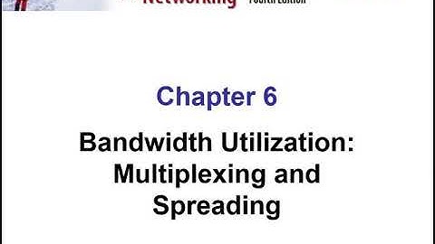 Lecture 10 bandwith utilisation