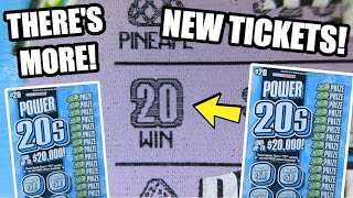 I've NEVER Seen Anything Like This! First Wins On The New "Power 20s" Lottery Ticket Scratch Offs!