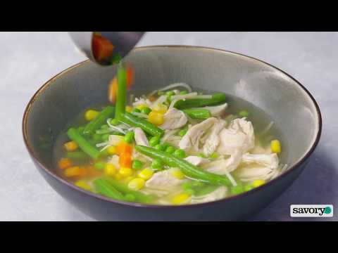 Quick Chicken Noodle Soup - Savory