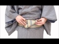 男の着物着付け　角帯貝の口編 | Proper way of How to wear Kimono / Yukata for men