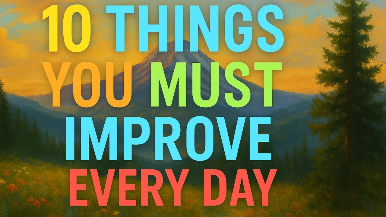 10 Things You Must Work On Every Day | Dream Life Diaries - YouTube