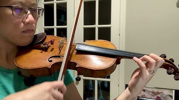 Hrimaly first position violin scale slow practice, E major