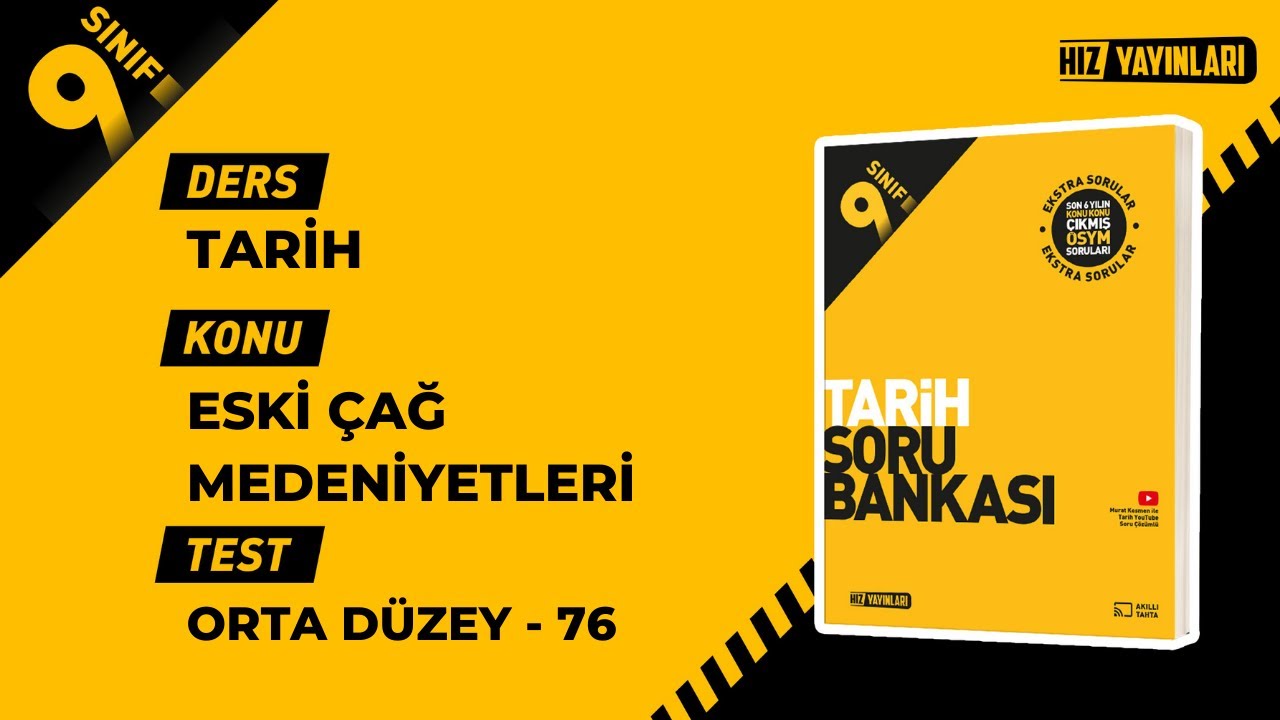 Test 76 | Hız Yayınları 9. Sınıf Tarih Soru Bankası | Orta Çağ