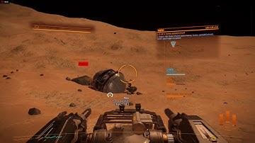 very basic SRV combat around crashed satellite elite dangerous