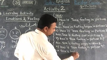 7th Bridge Course (English) Activity 1 (video 1 )( Urdu Medium )