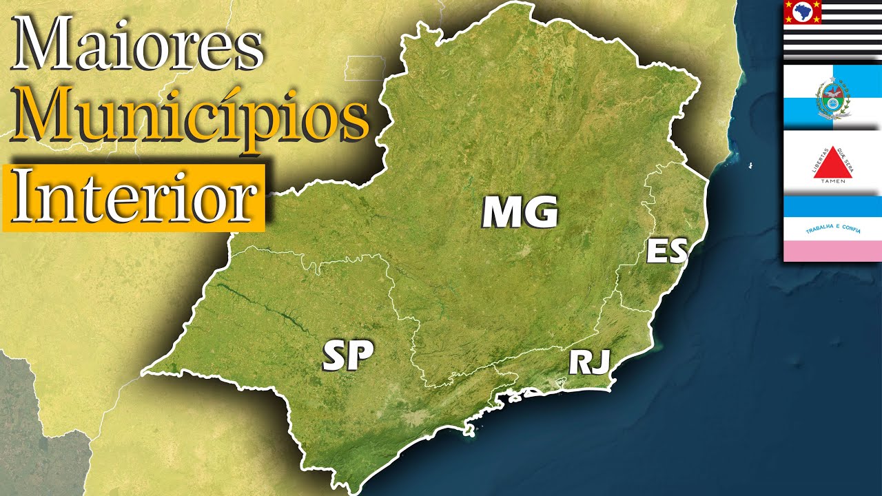 Os 30 Municípios Mais Populosos do INTERIOR do Sudeste do Brasil - Potências do Interior
