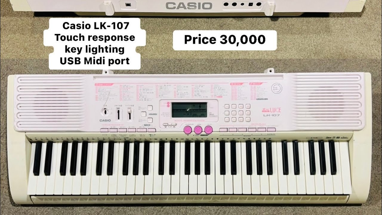 CASIO LK-107  キーボード Amazon.co.jp: CASIO 光ナビゲーションキーボード(61鍵盤) LK