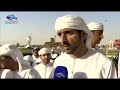 سمو الشيخ حمدان بن محمد ال مكتوم ومعالي الشيخ سلطان بن حمدان ال نهيان بعد انتزاع المسك السيف ٢٠١٩