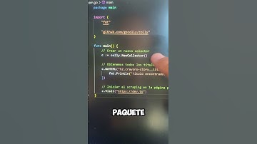 Crea un web scraper en segundos con el framework Colly de Go #golang