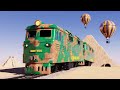 The Underground Train Cartoon - The Mysterious Treasure Hunt Movie - Choo choo train kids videos