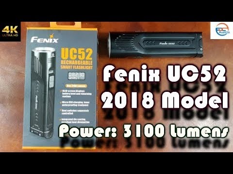 Fenix UC52 (Late 2018) - 3100 Lumens Flashlight Review.