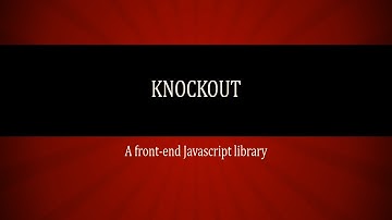 Introduction | Knockout JS