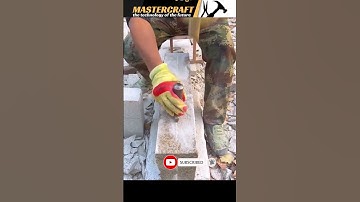 This is how the stone is broken for cladding - Machines that make work easy and good tools #shorts