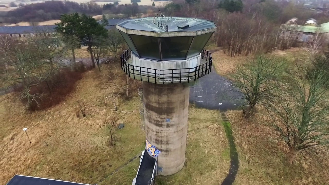 Drone flyover at the closed Royal Danish Air Force air base 
