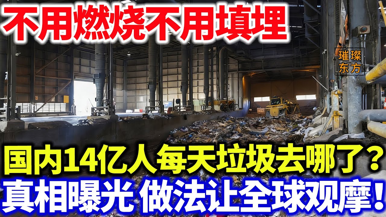 不用燃烧不用填埋，国内14亿人每天垃圾去哪了？真相曝光 做法让全球观摩！#璀璨东方 #科普 #垃圾