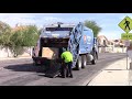 Henderson's Blue McNeilus Rear Loader Doin' Bulky Trash! (1313)