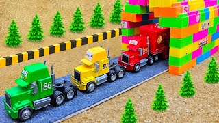 Diy tractor mini Bulldozer to making concrete road | Construction Vehicles, Road Roller by BonBon Cars Toys 8,239 views 2 months ago 27 minutes