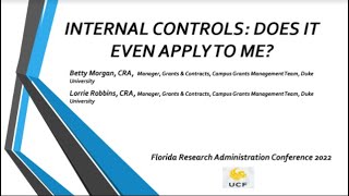 Internal Controls Does It Even Apply To Me?