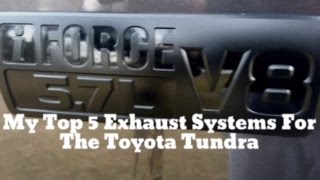 #toyota #tundra #toyotatundra if you are thinking about a dual exhaust
system for your tundra, here some options! i hope it helps. happy new
year! thanks...