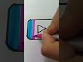 YouTube logo Colour Drawing 😱#shorts #shortsfeed #trendingshorts