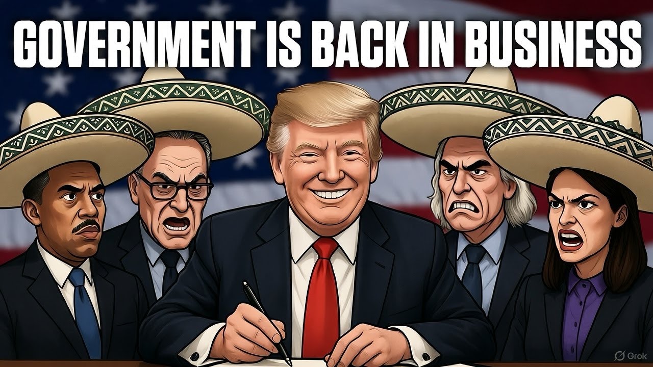 Democrats Defeated Trump signs funding bill to reopen the Government