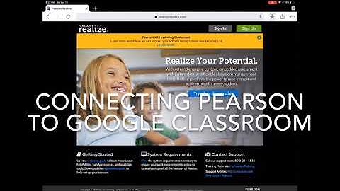 Connecting Pearson Math to Google Classroom