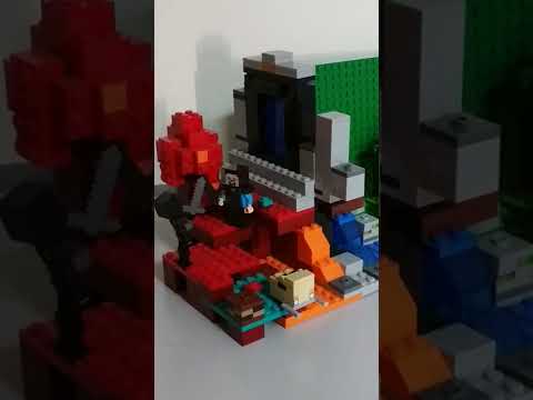 animation lego minecraft :le portail en ruine