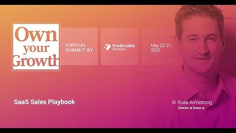 SaaS Sales Playbook : Build a Reputable Sales Process - Russ Armstrong