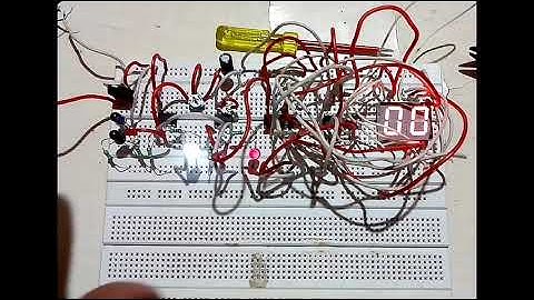 2 Digit Object Counter Using IR Sensor with circuit diagram