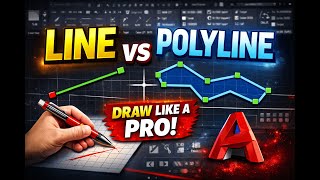 AutoCAD Line , Polyline & Spline Explained | Essential Drawing Tools for Beginners