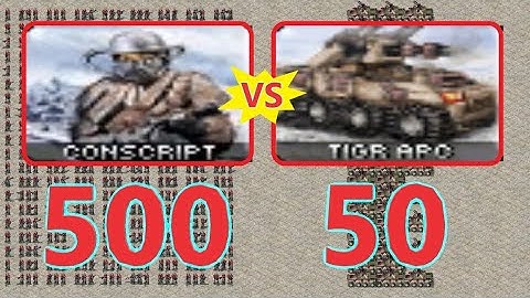 Conscripts vs Tigr Apc - Same Cost - Red Alert 2 MO