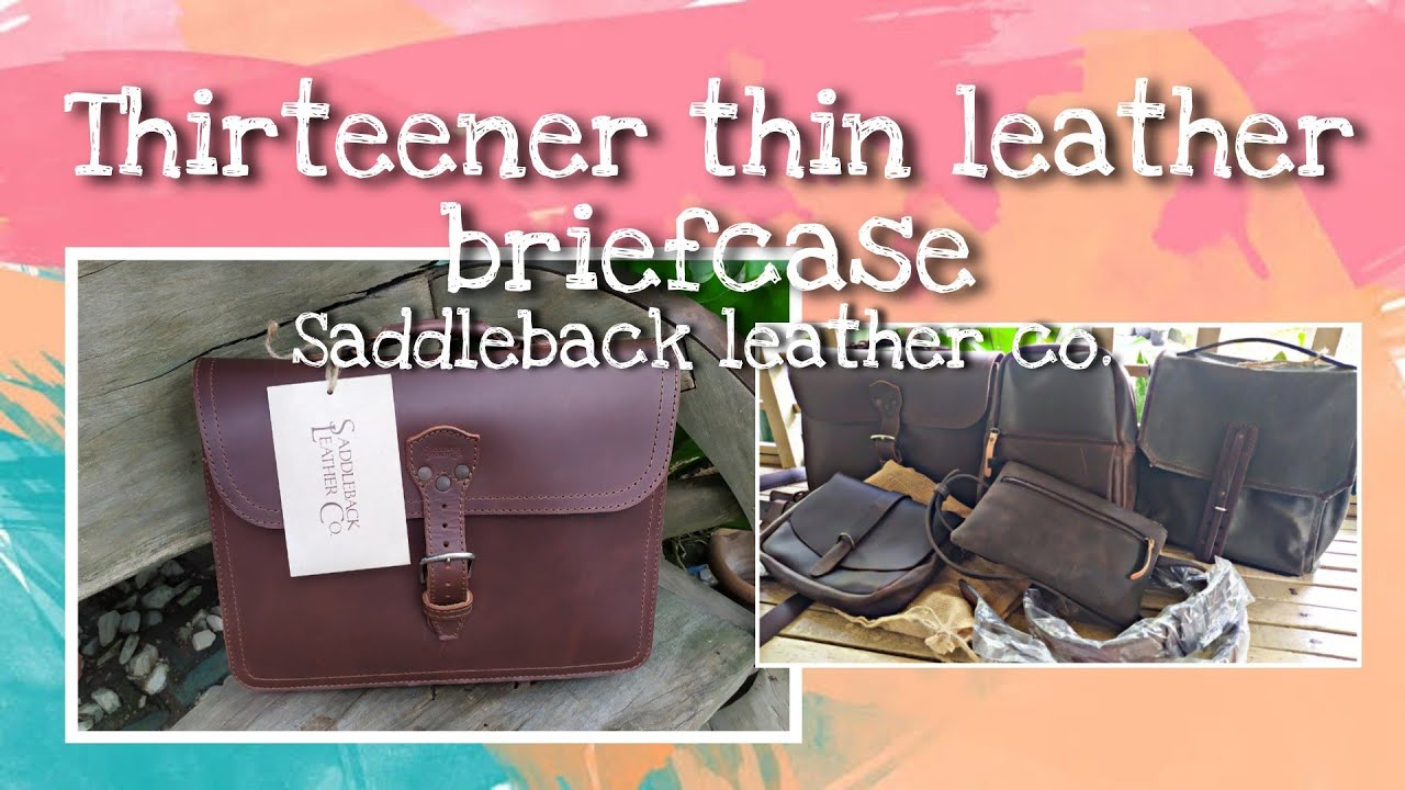 thirteener thin leather briefcase
