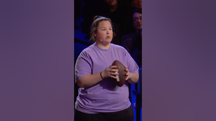 Her football trick shots made the audience go crazy! #agt