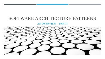 Software Architecture Patterns - Devsena Mishra