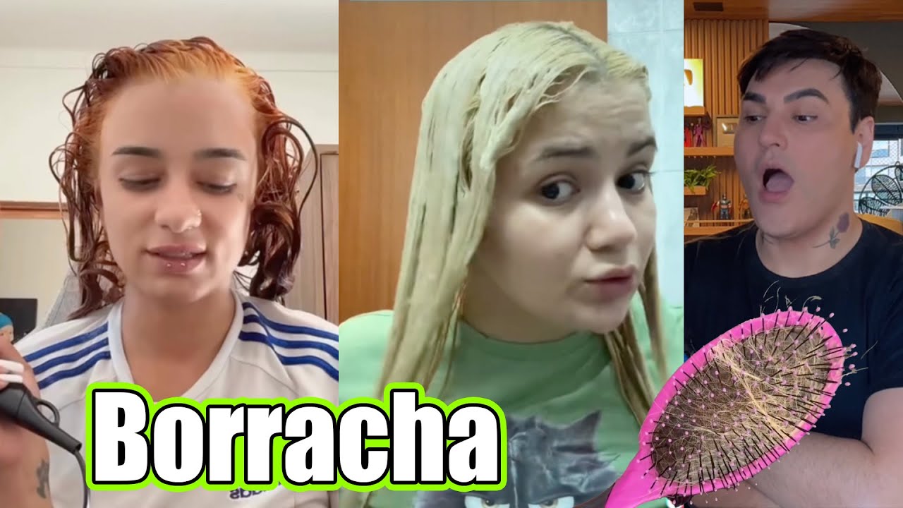 DESCOLORAÇÃO GLOBAL QUE DEU MUITO ERRADO E O CABELO EMBORRACHADO MAIS PERFEITO 🤷🏻‍♂️
