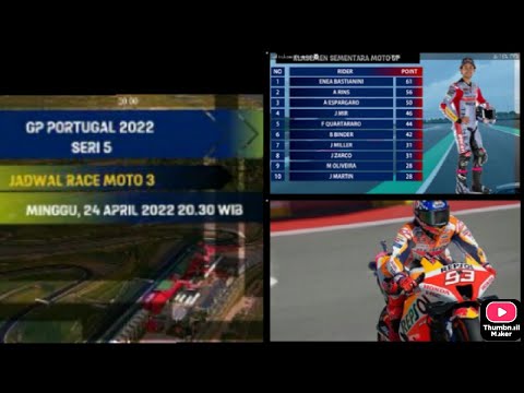 jadwal motogp portugal 2022
