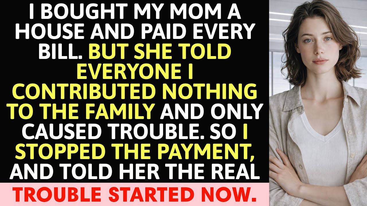 I Bought My Mom A House And Paid Every Bill. But She Told Everyone…
