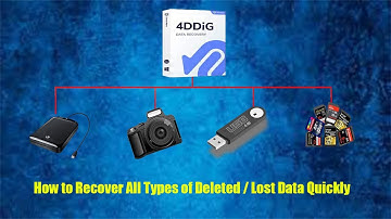 How To Recover Deleted Photo and Video? The Best Data Recovery Software 4DDiG (2022)