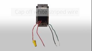 Wiring a 3 Way Dimmer in a Single Pole Application (with Wire Leads)